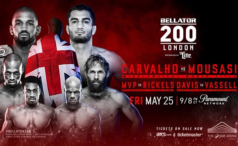 MMA Betting Lines: Bellator 200 